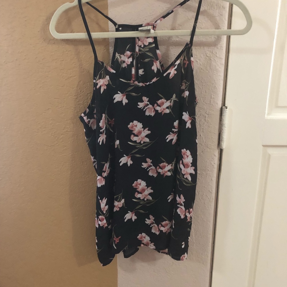 Floral Thin Strap Top